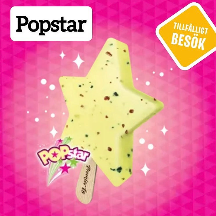 Hemglass lanserar glassen Popstar