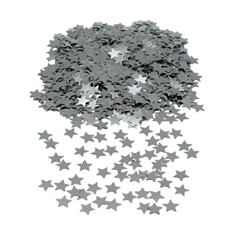 Konfetti Stjärnor Silver
