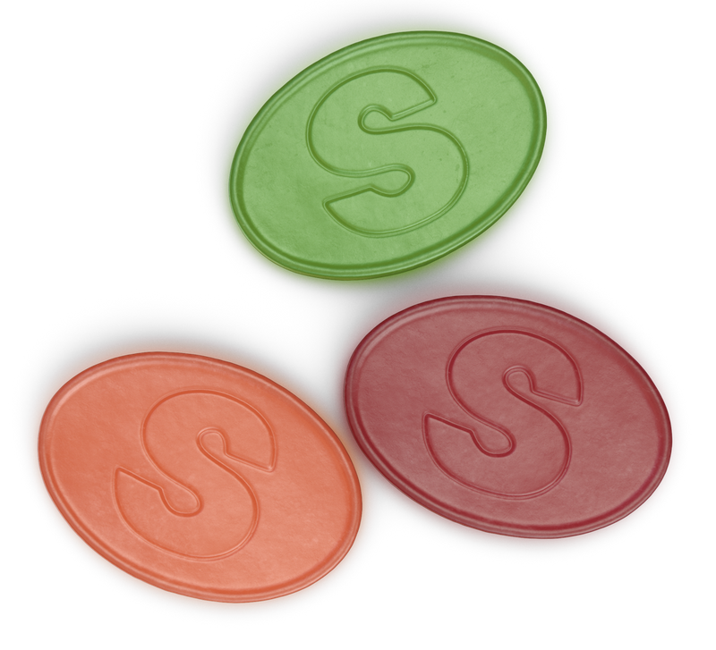 S-märke Frukt 50 g
