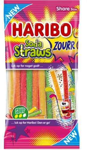 Haribo Soda Straws Zourr 90 g