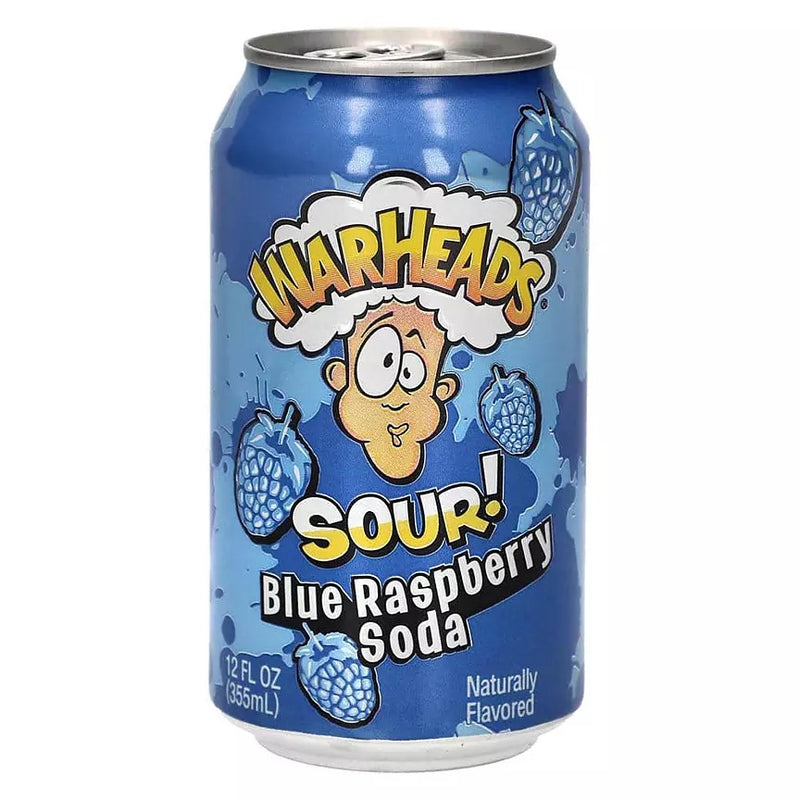 Warheads Sour Blue Raspberry Soda 35,5 cl